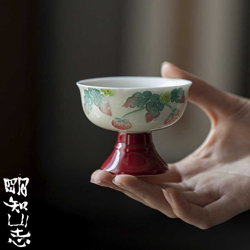 手绘仿宋茶壶明知山志陶瓷治愈系