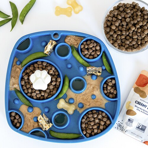 西爪一体式宠物慢食盘舔食垫丰容