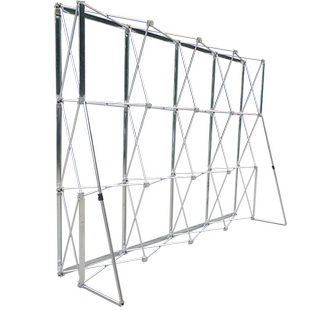 拉网展示架铝合金折叠伸缩背景架年会婚庆签名墙喷绘布海报支架