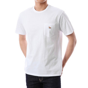 欧美ins风 Dressy Fox小狐狸刺绣贴布圆领短袖夏季休闲男女款 T恤