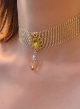 宫廷风复古金属小众choker项圈