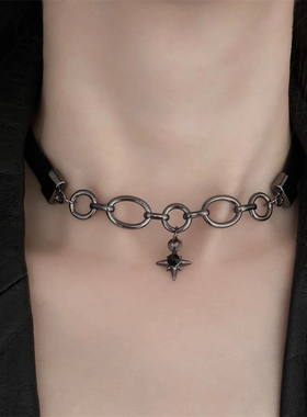 暗黑风星芒chocker项圈女