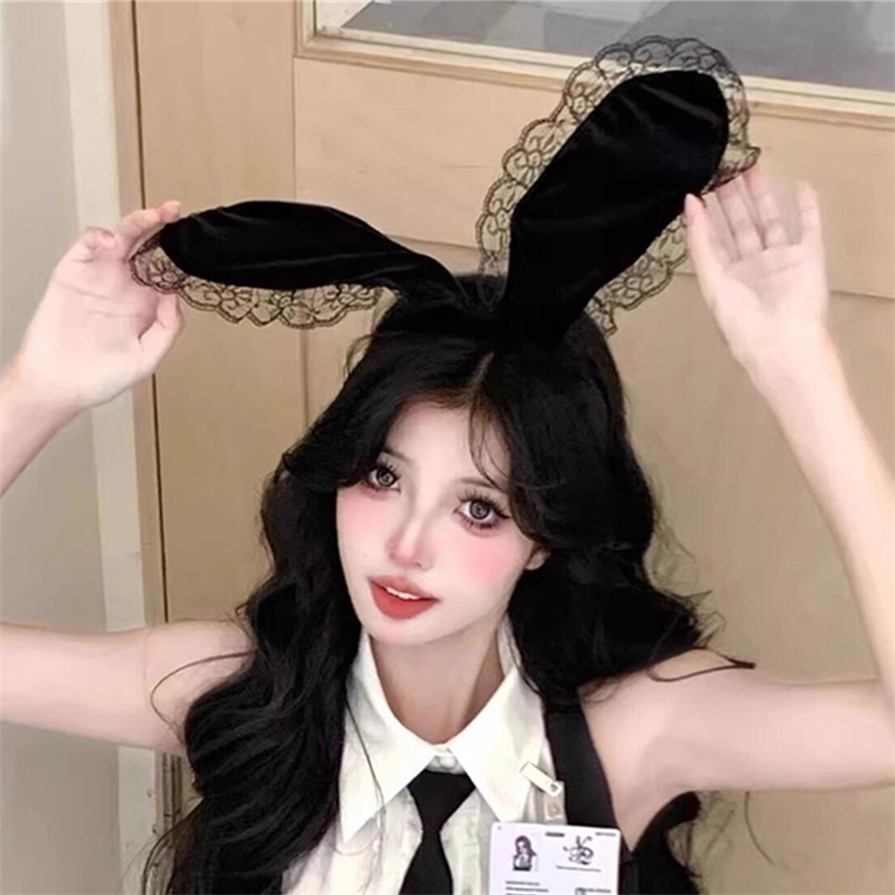 纯欲辣妹兔耳朵发箍女