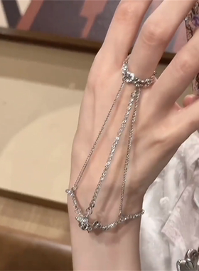 一体式链条开口手链女辣妹手饰