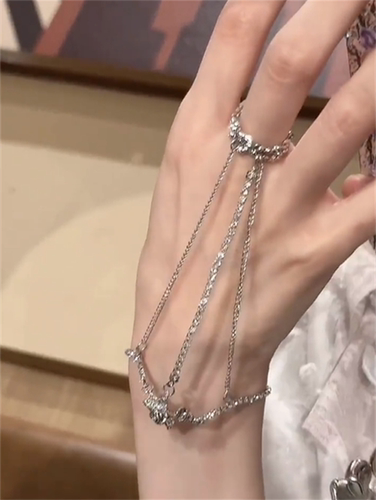 一体式链条开口手链女辣妹手饰