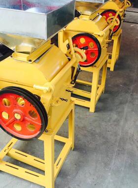 江苏QIH多用途对辊式压可调豆扁机 家用22扁0v电动粮食挤机黄厂家