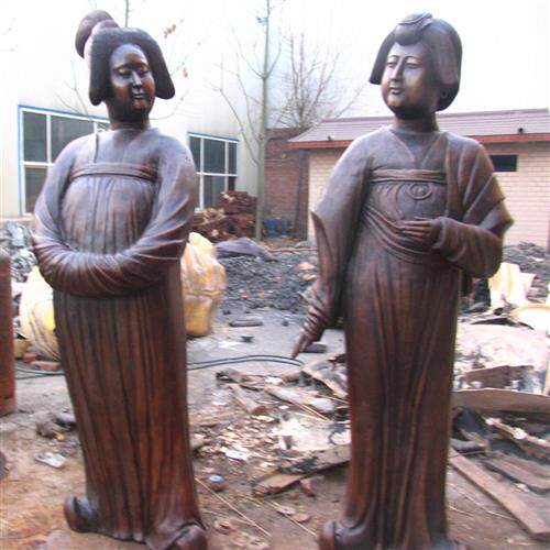 定制古代名人铸铜人物半身肖像雕塑孔子孟子老子铜雕塑摆件