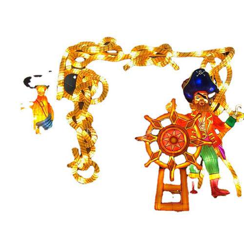 海盗主题系列灯会纯手工工艺品景区夜游美陈引流摆件彩灯工厂