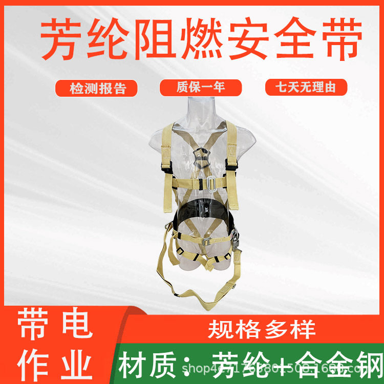 防坠落五点式保险带电力电工全身式防护带多用途芳纶阻燃安全带