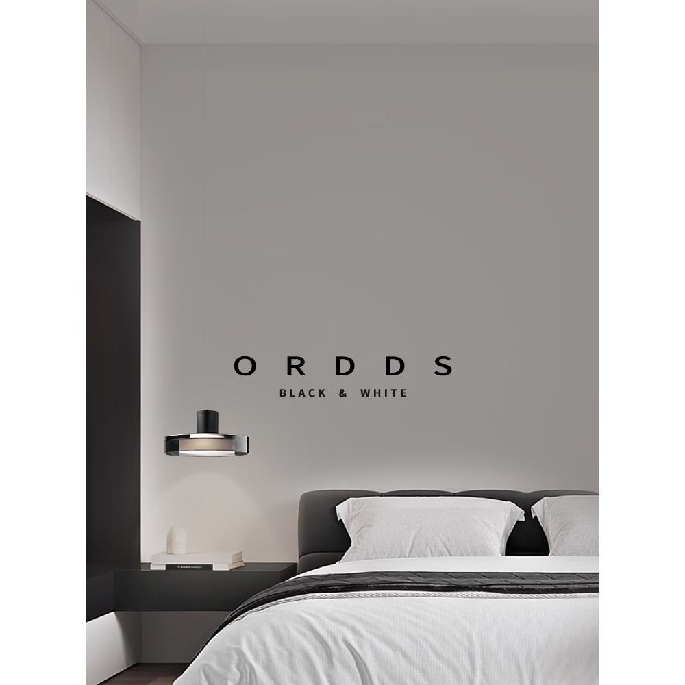 意式极简床头小吊灯设计师艺术玻璃主卧室灯现代简约餐厅吧台吊灯