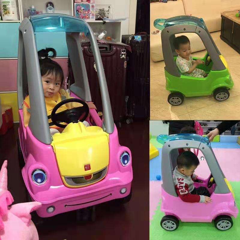 供应婴儿四轮手推车游乐场玩具车1-3岁助力车儿童欧式小房车
