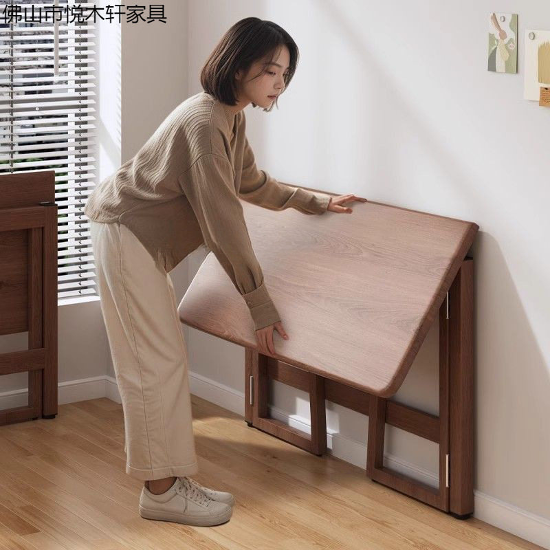 小户型免安装折叠木桌