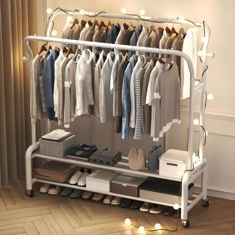 简易衣柜挂衣架布艺衣服架宿舍出租房家用铁架子卧室收纳现代迪鹏