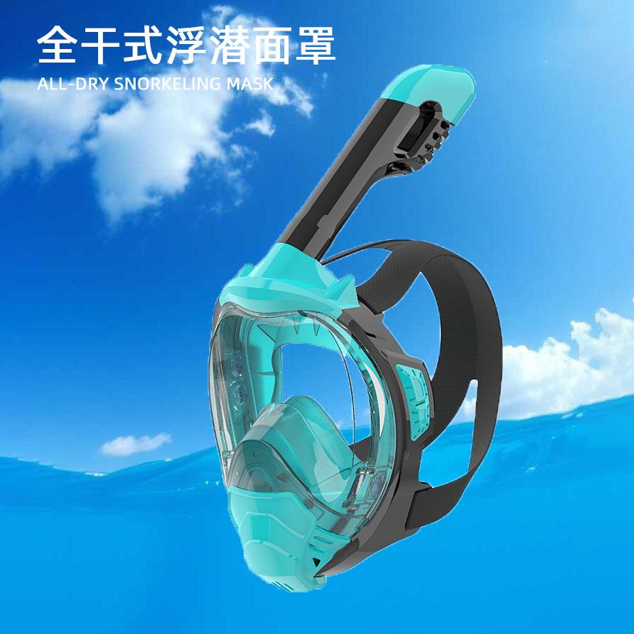 潜水面罩2025新款潜水镜面具全干式防水防雾全面镜成人浮潜面罩