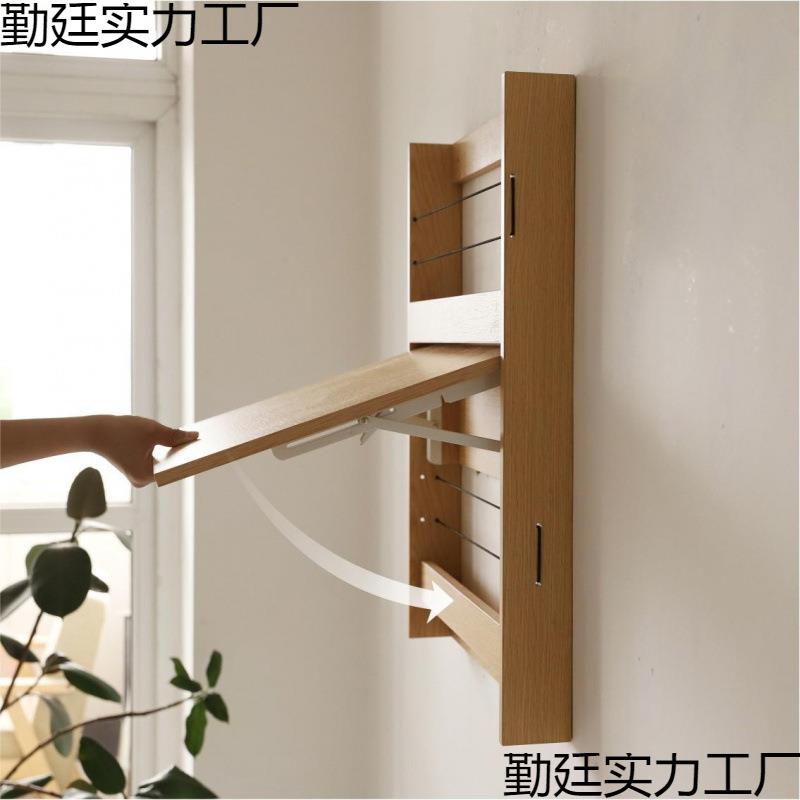 #小壁桌置物架壁挂桌墙上折叠书桌电脑桌墙面梳妆台小户型置物架