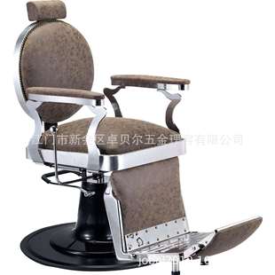 高档美发店男士油头椅发廊专用理发椅欧式剪发大椅男士可放倒椅子