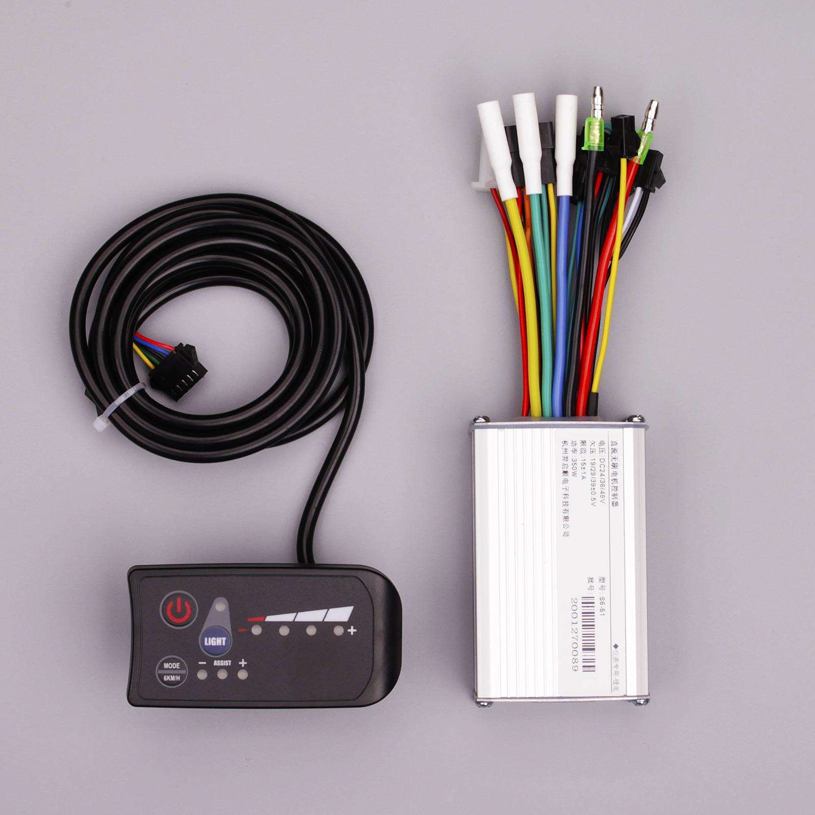 24V36v48v250W3250W电动滑板自行车仪表LED锂电无刷控制器套助力