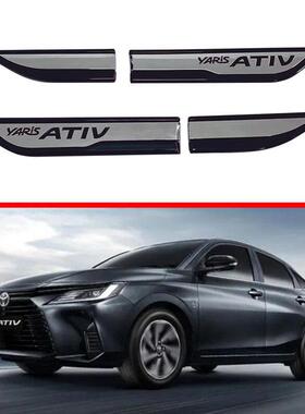 适用于丰田23款YarisAtiv改装叶子板侧标装饰外饰亮条配件翼子板