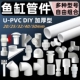 鱼缸管件配件大全上下水接头底滤pvc管件三通弯头变径直角活接diy
