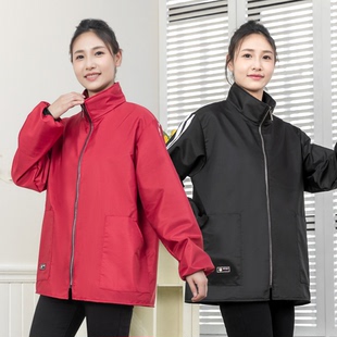 爆款 春秋连帽罩衣耐脏耐磨工作服防水外穿立领围裙可定制logo印字