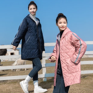 保暖加厚加绒围裙成人工作服抗风御寒户外罩衣情侣款 蓄热棉大衣