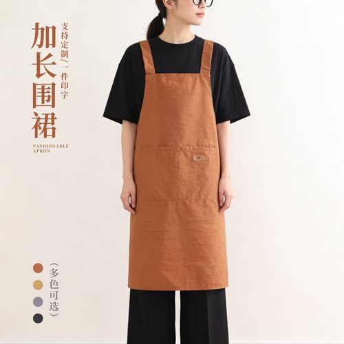布艺舒适透气加肥加大无袖围裙
