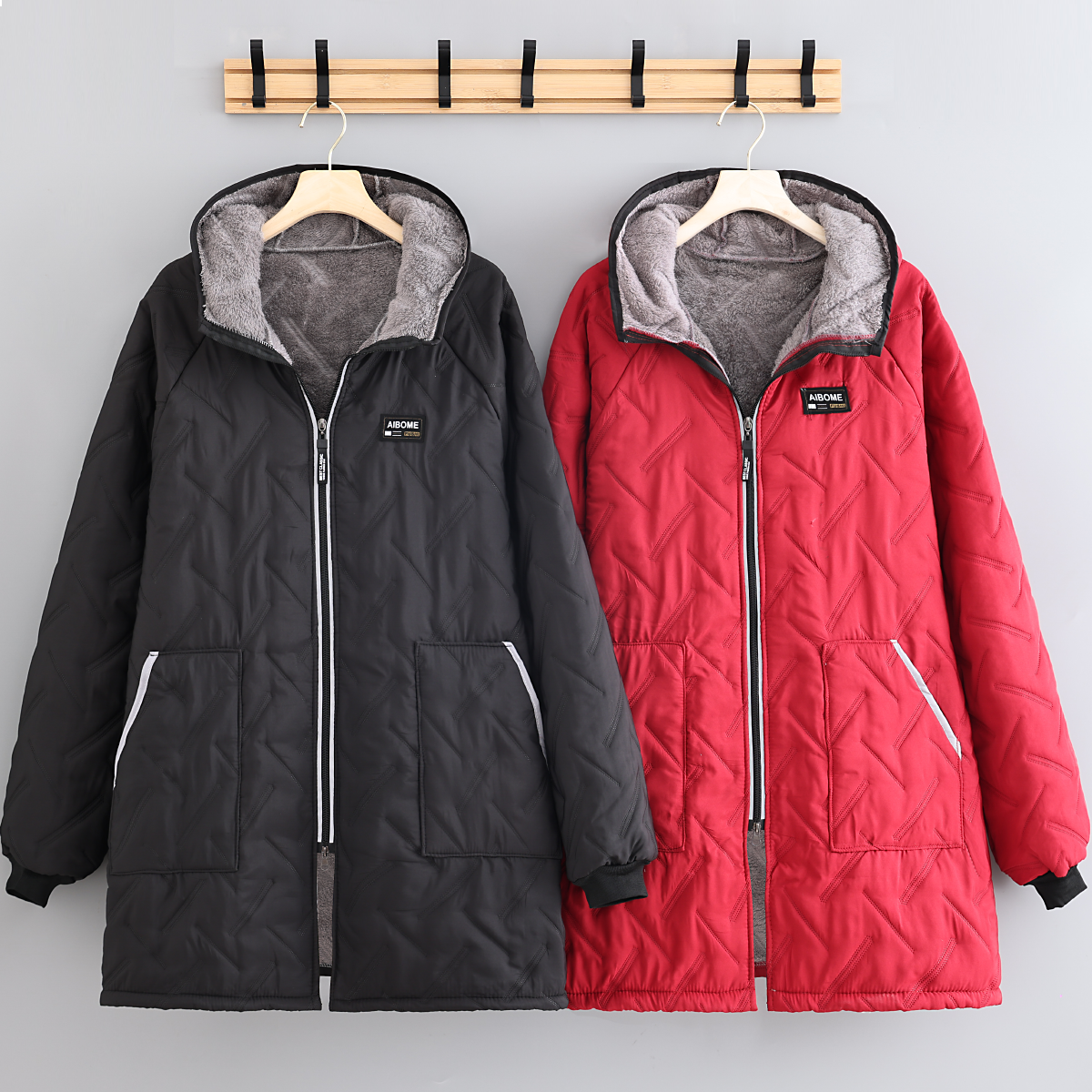 夹棉加厚保暖外穿罩衣成人工作服