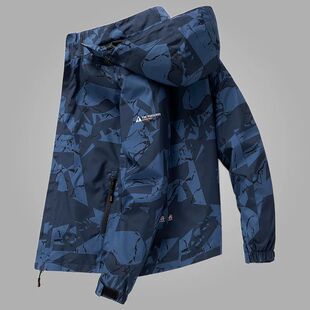 Camo jacket casual hooded jacket for men迷彩夹克休闲连帽外套