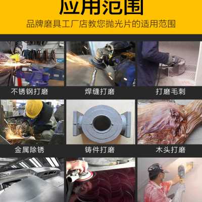 百*抛光家16百叶片基煅烧10白鸽打磨网0片片性弹片砂纸强力厂磨盘-封面