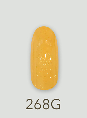 日本MD甲油胶268耀眼橘闪粉橘色七彩水果软糖系列美甲店专用