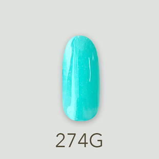 日本MD甲油胶274闪耀 安娜闪粉绿色七彩水果软糖美甲店专用