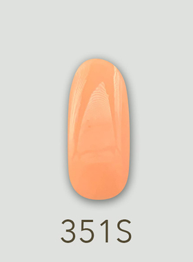 日本MD甲油胶351杏橘半透明橘色可口水果糖系列美甲店专用