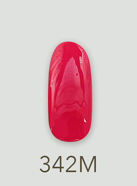 日本MD甲油胶342深红粉实色红色悸动腮红系列美甲店专用