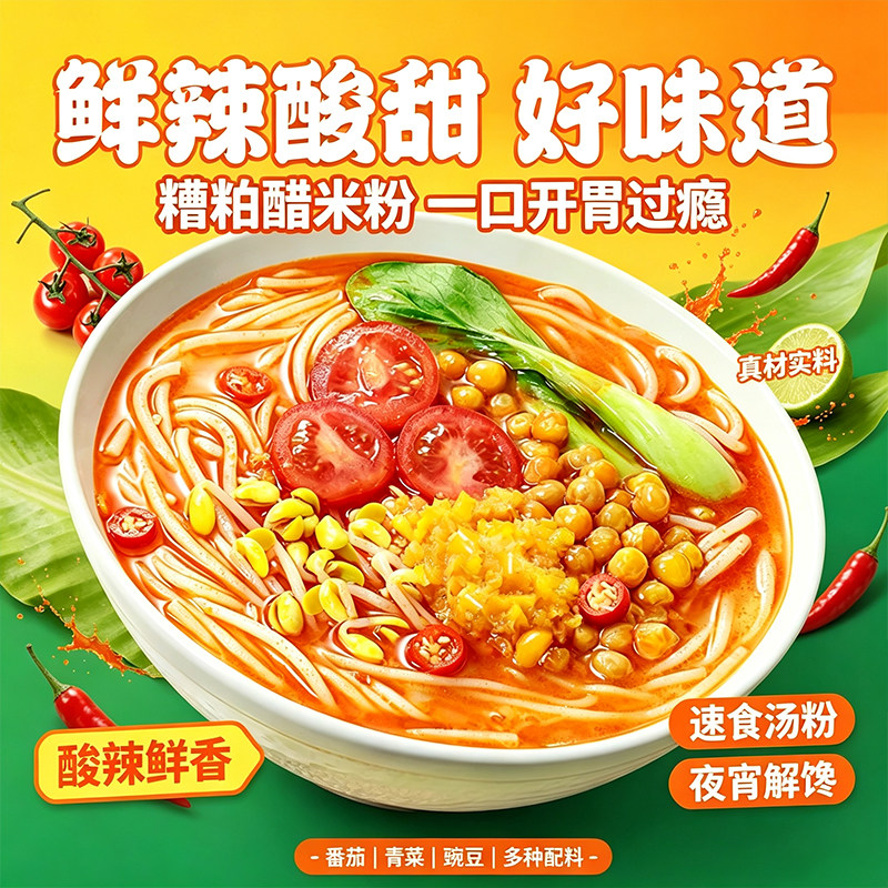臭宝海南风味糟粕醋米粉夜宵速食
