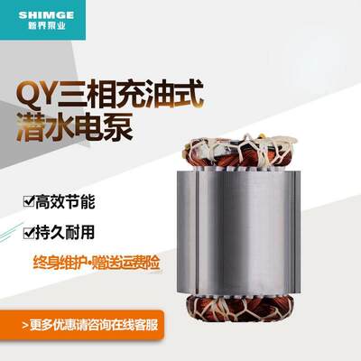 新界潜水泵充油式QY10-100方农田灌溉喷泉380V三相大功率抽水泵