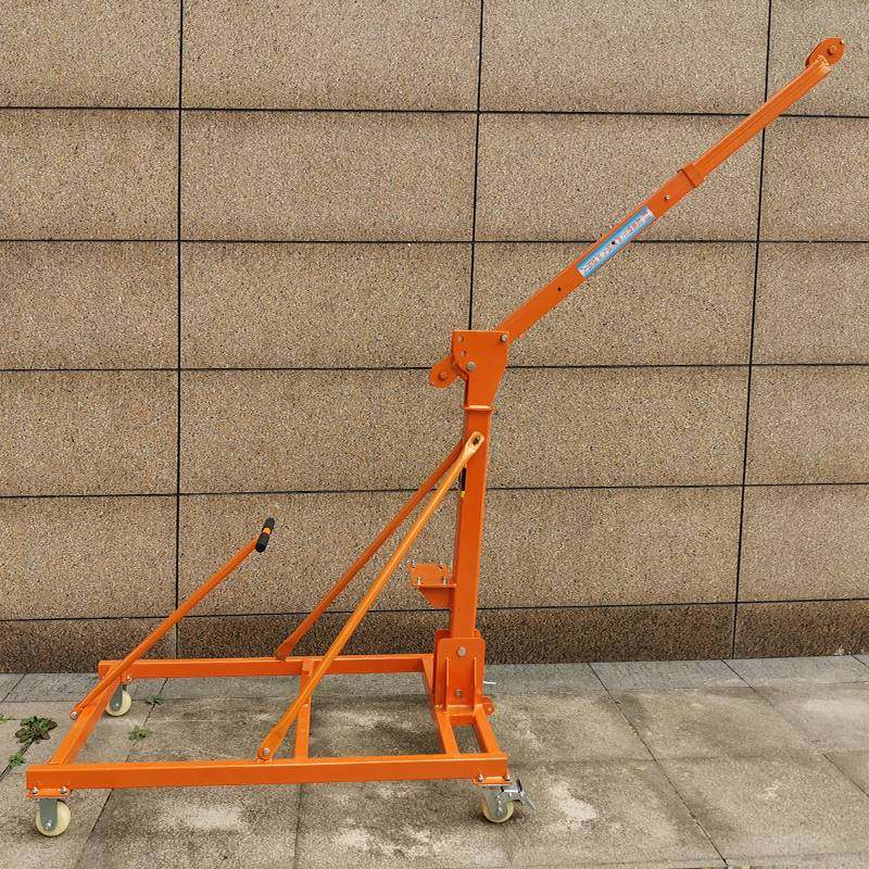 家用折叠吊机手动手摇葫芦移动式升降机便携小型装修1吨升降配重