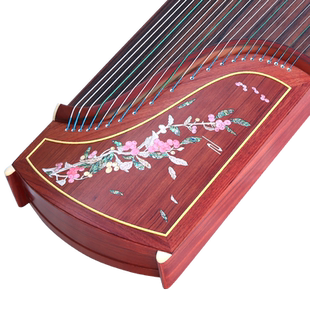 敦煌牌古筝20694LL红豆南国五彩呈祥螺钿工艺红木专业考级演奏筝