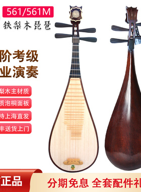 敦煌琵琶561/560M铁梨木花梨木实木乌木相轸中级专业考级演奏琵琶