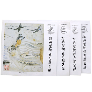 敦煌月琴弦牡丹型钢丝月琴弦1234号弦民乐式通用钢丝缠弦