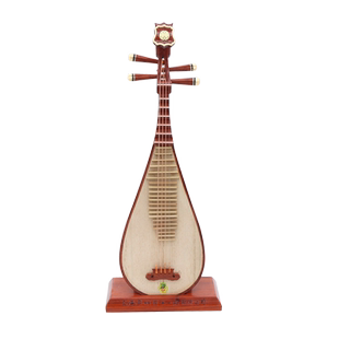 敦煌礼品版小乐器袖珍型琵琶上海优选特色伴手礼古筝二胡中阮月琴