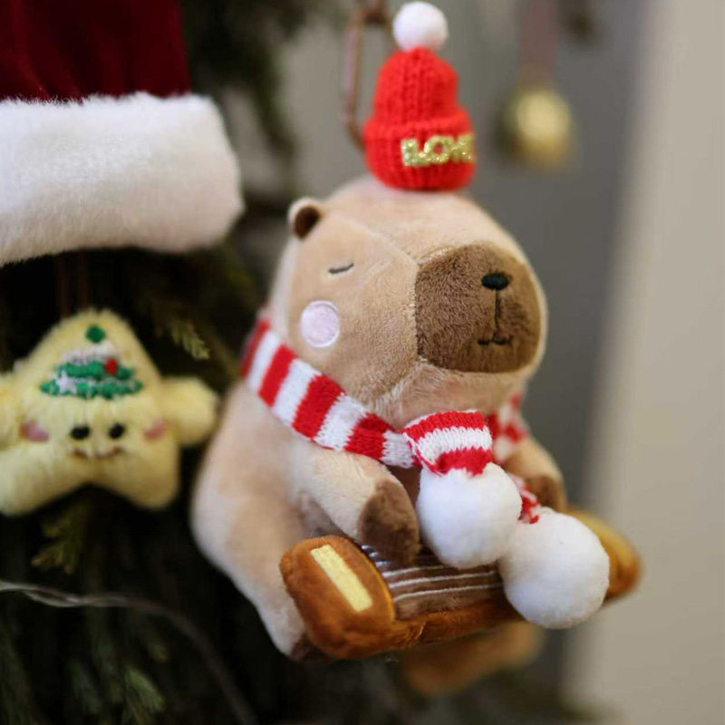 敦煌古筝治愈系文创卡皮巴拉毛绒公仔软萌玩具钥匙背包挂件送礼,乐器/吉他/钢琴/配件,古筝,淘宝优惠券,粉丝福利购,淘宝优惠卷