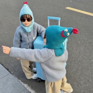 儿童男女宝宝保暖包头帽子公鸡造型帽子可爱搞怪东北哈尔滨旅游冬