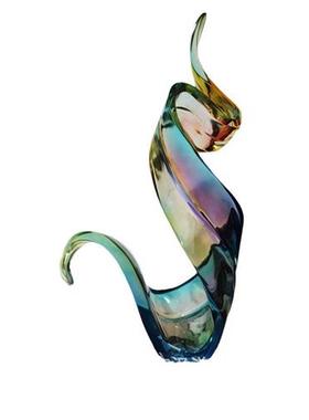 透明仿琉璃工艺品简约现代时尚家居会所抽象雕塑陈设品摆件