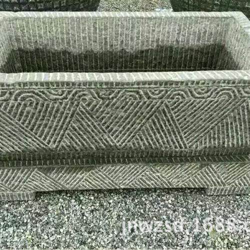 古代老石雕鱼缸图片大全山东制作仿古石质鱼缸价钱