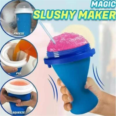 Quick-Frozen Squeeze Cup Slushy Maker Ice Cream Maker