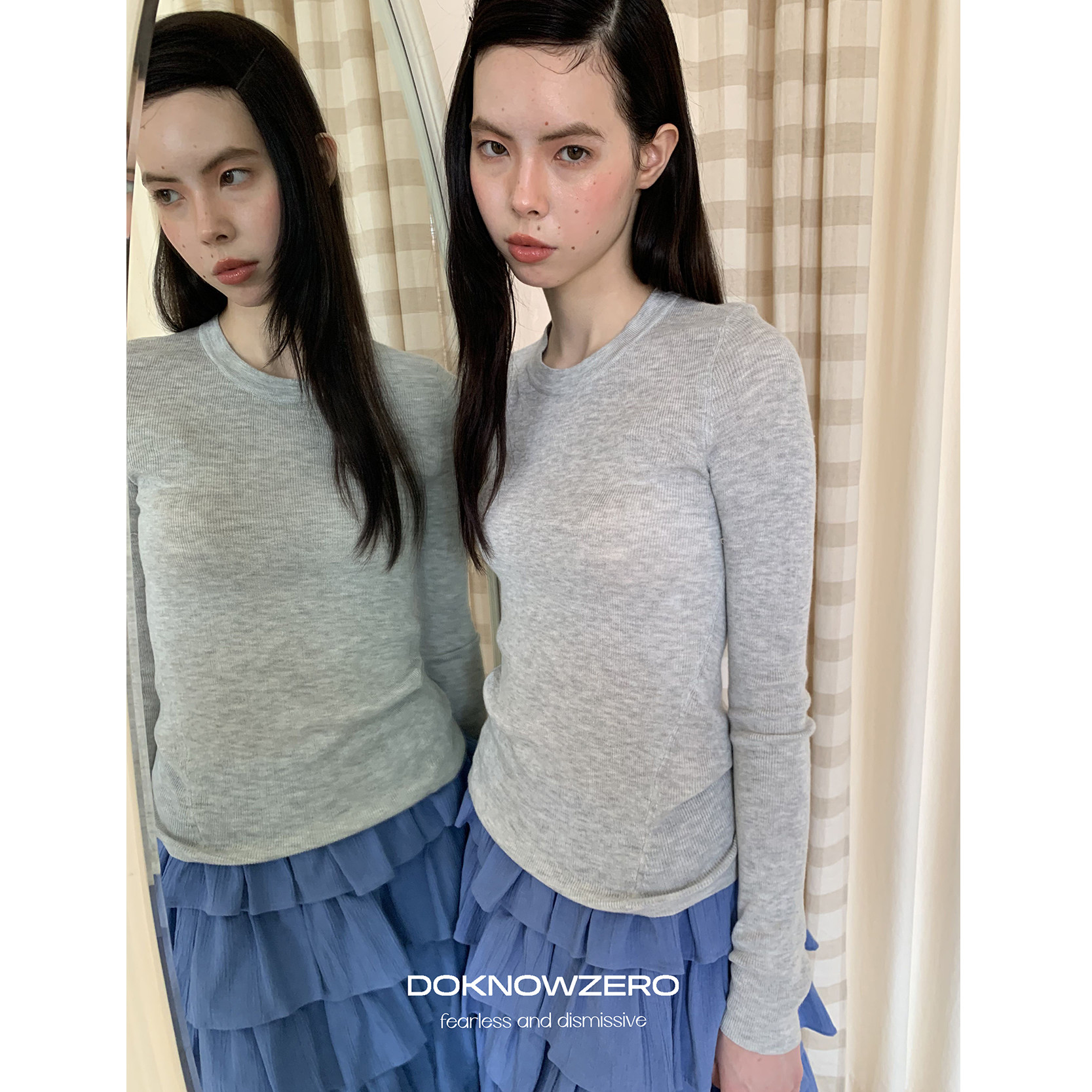 DKZ基础修身针织打底衫