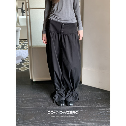 DKZ【7/17 20:00上新】下摆抽绳灯笼裤