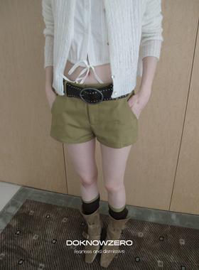 DKZ A摆休闲短裤女秋季新款简约百搭直筒裤