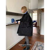 宽松百搭保暖外套 新款 现货 DKZ简约风衣廓形羽绒服女冬季