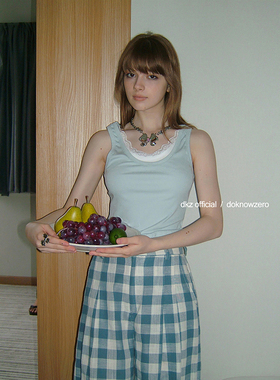 DKZ 假两件拼接背心女夏季新款设计感小众无袖上衣